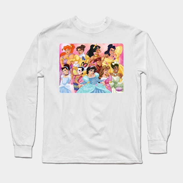 Princess Drag Queens Long Sleeve T-Shirt by K-Bo.